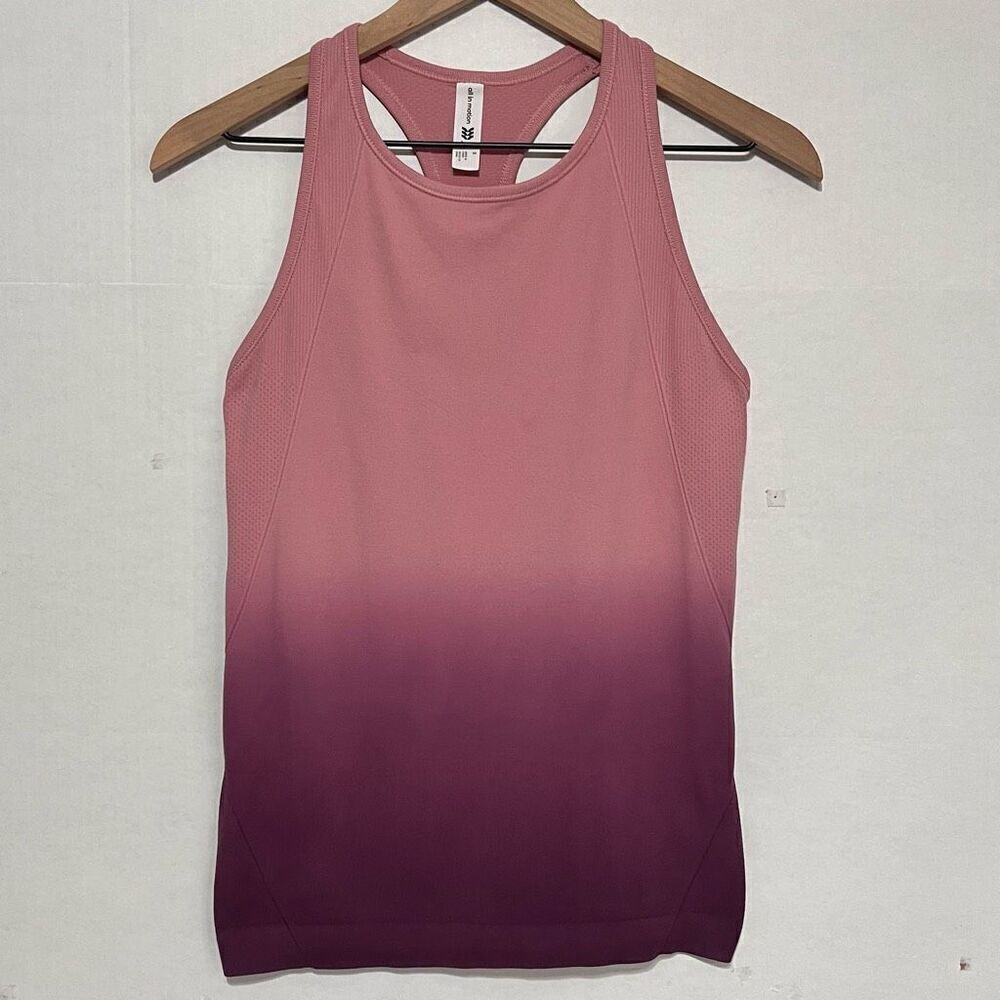 All In Motion Athletic Tank Purple Ombre Sz S